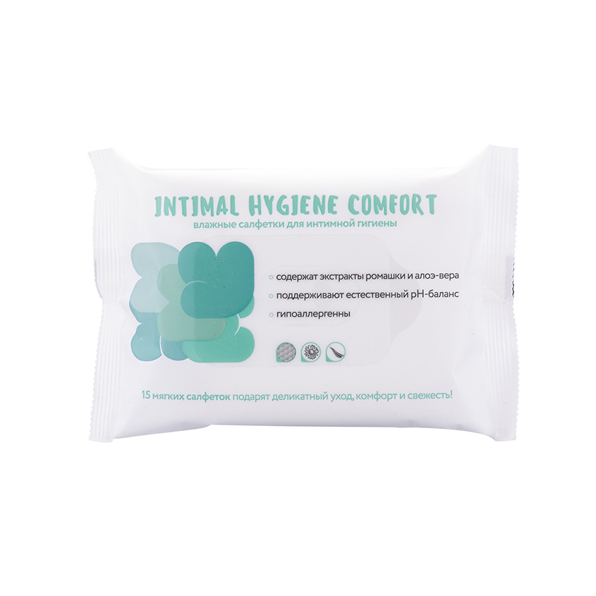 LOREN COSMETIC LOREN COSMETIC Влажные салфетки для Влажные салфетки для интимной гигиены INTIMAL HYGIENE COMFORT содержат экстракты