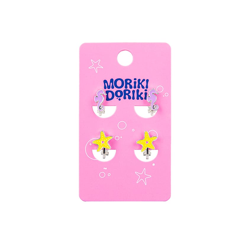 

MORIKI DORIKI Серьги-клипсы детские OCEAN SECRET