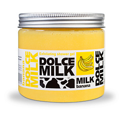DOLCE MILK Гель-скраб для душа Молоко и Банан 400 мл