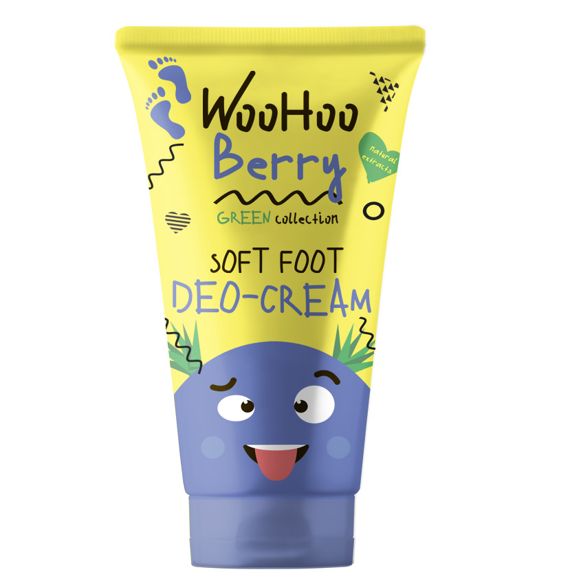 WOOHOO BERRY WOOHOO BERRY DEO-Крем для ног с дез