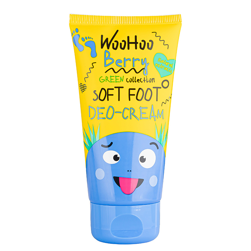

WOOHOO BERRY DEO-Крем для ног с дезодорирующим эффектом