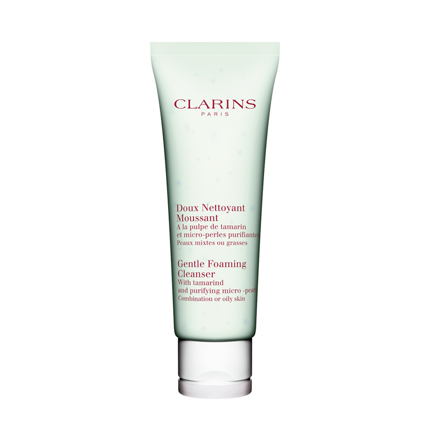 CLARINS Смягчающий и очищающий пенящийся крем с мякотью тамаринда и очищающими микрожемчужинками