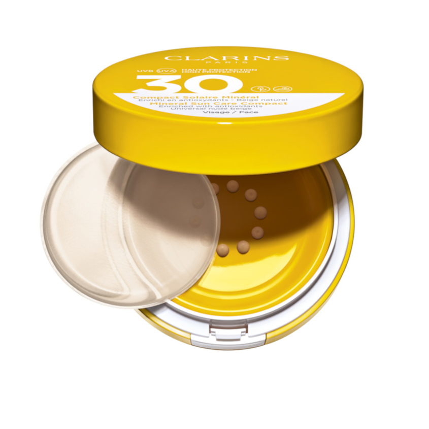 CLARINS Компактное солнцезащитное средство для лица SPF 30 Compact Solaire Mineral Visage