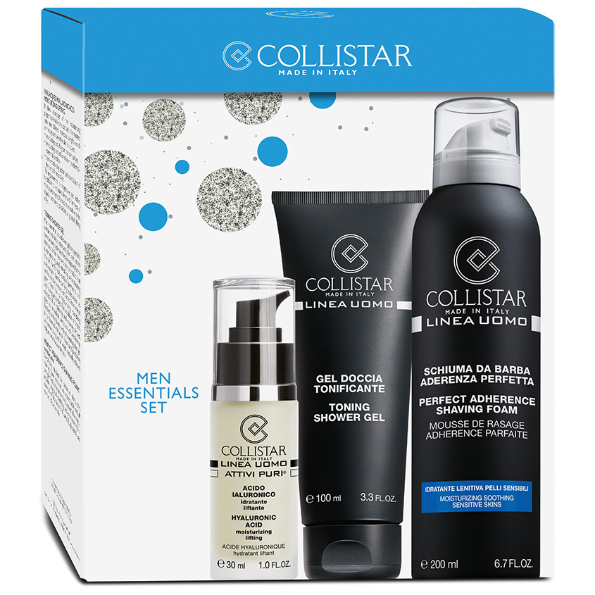 

COLLISTAR Набор Гиалуроновая кислота + Пена для бритья + Тонизирующий гель для душа