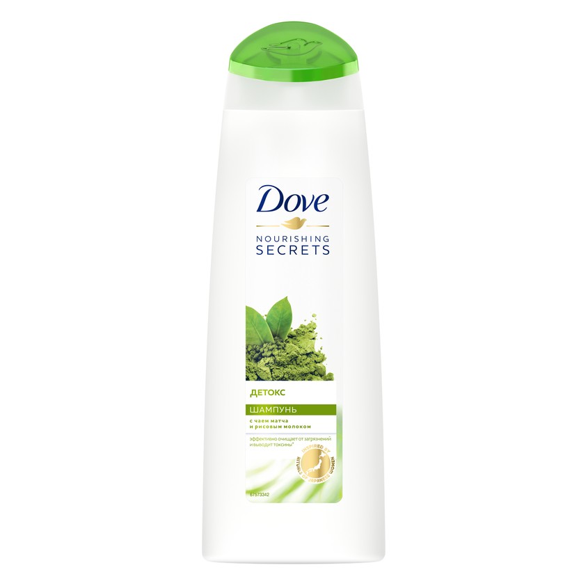 

DOVE Шампунь Детокс с чаем матча и рисовым молоком