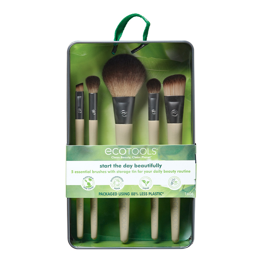 

ECOTOOLS Набор кистей для макияжа EcoTools Start The Day Beautifully Kit