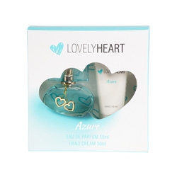 PARFUMS GENTY Подарочный набор Lovely Heart Azur Парфюмерная вода, спрей 50 мл + крем для рук 50 мл