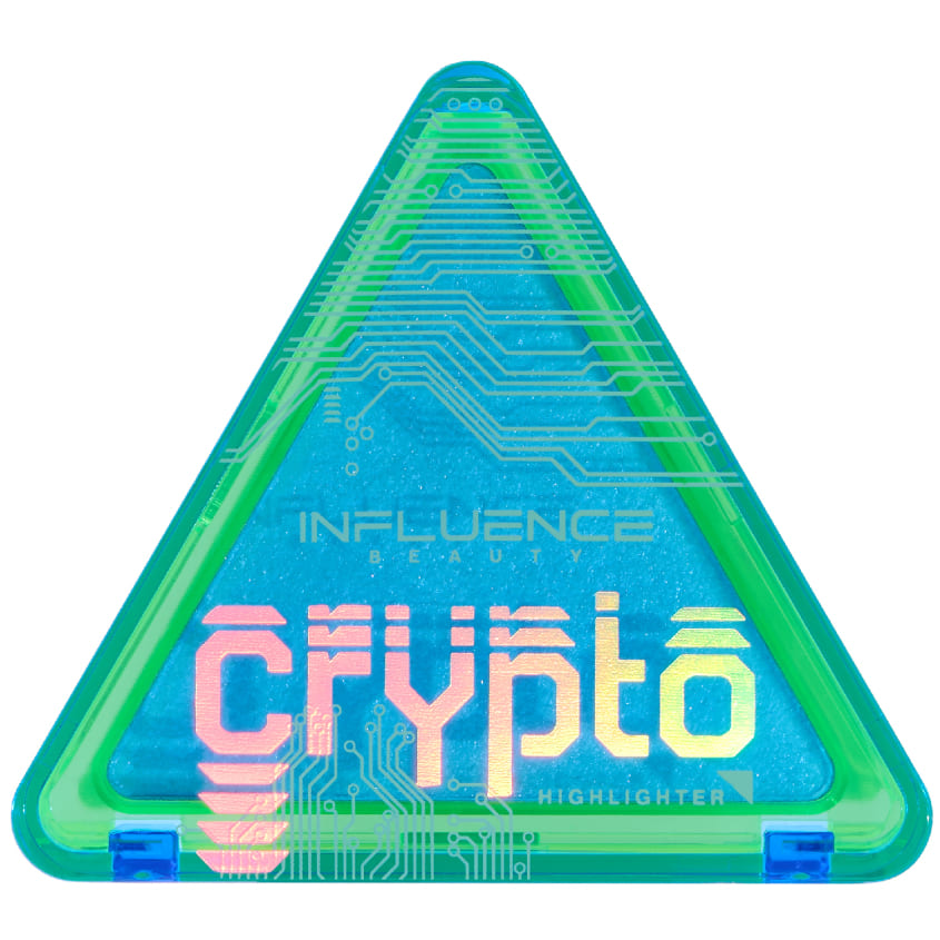 INFLUENCE BEAUTY Хайлайтер "CRYPTO" с сияющими розовыми частицами