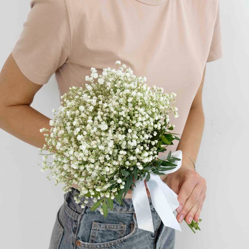 

Л'Этуаль Flowers Букет невесты из гипсофилы