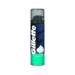 GILLETTE Пена для бритья Sensitive Skin для чувствительной кожи 200 мл