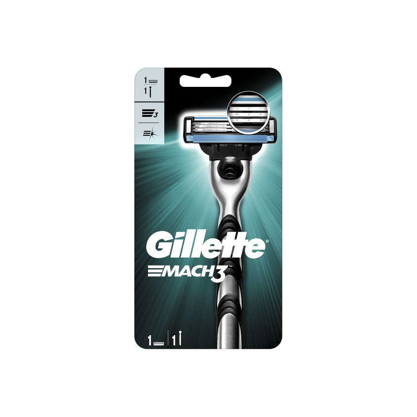 

GILLETTE Бритва MACH3 с 1 сменной кассетой