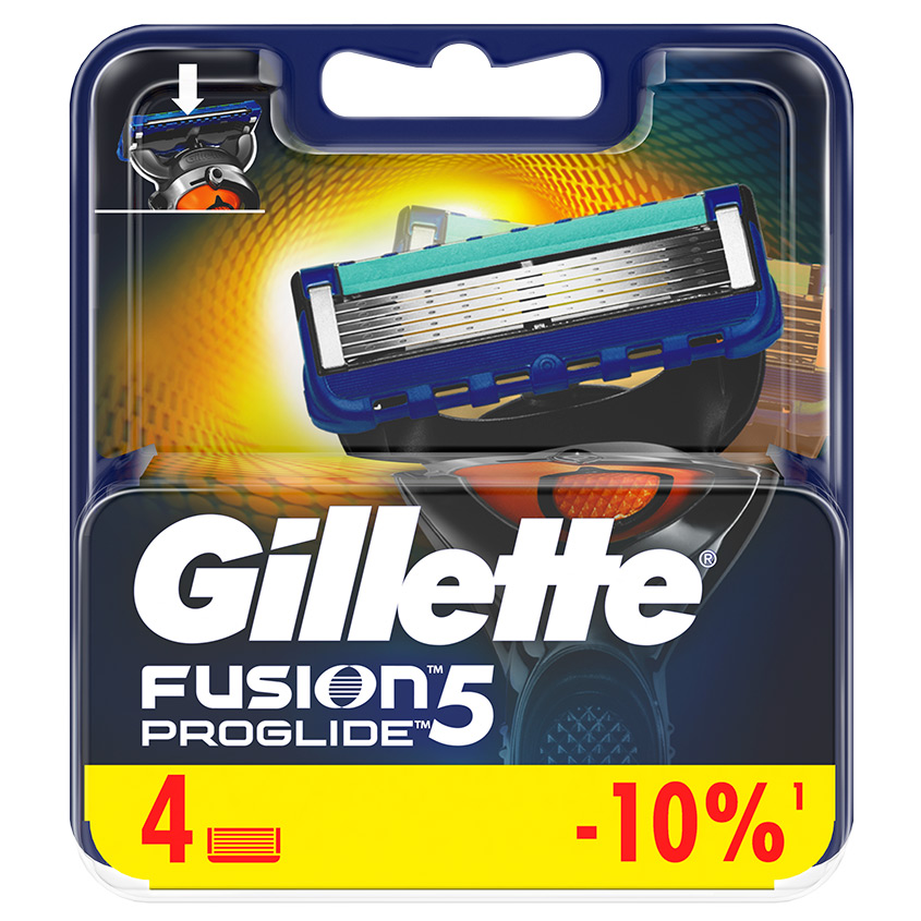 GILLETTE Сменные кассеты для бритья FUSION ProGlide
