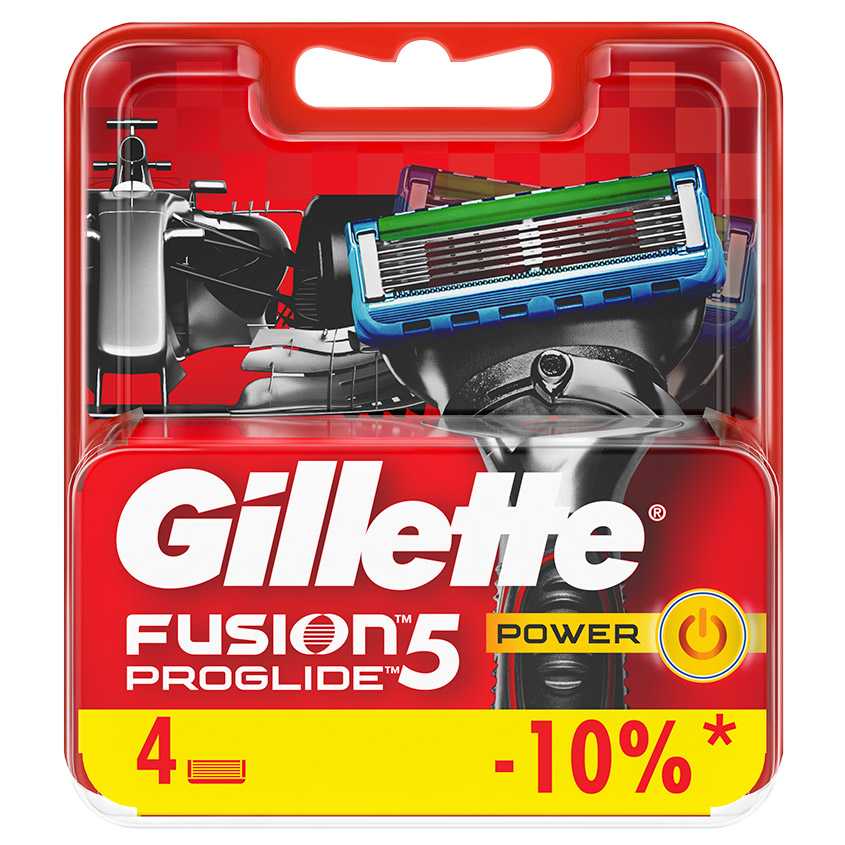 GILLETTE Сменные кассеты для бритья FUSION ProGlide Power
