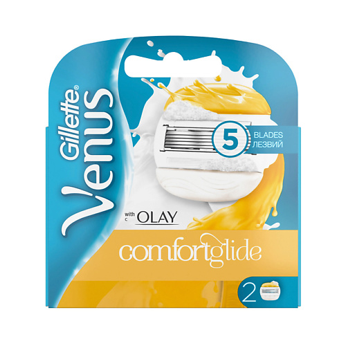 GILLETTE Cменные кассеты для бритья Venus Comfortglide Olay