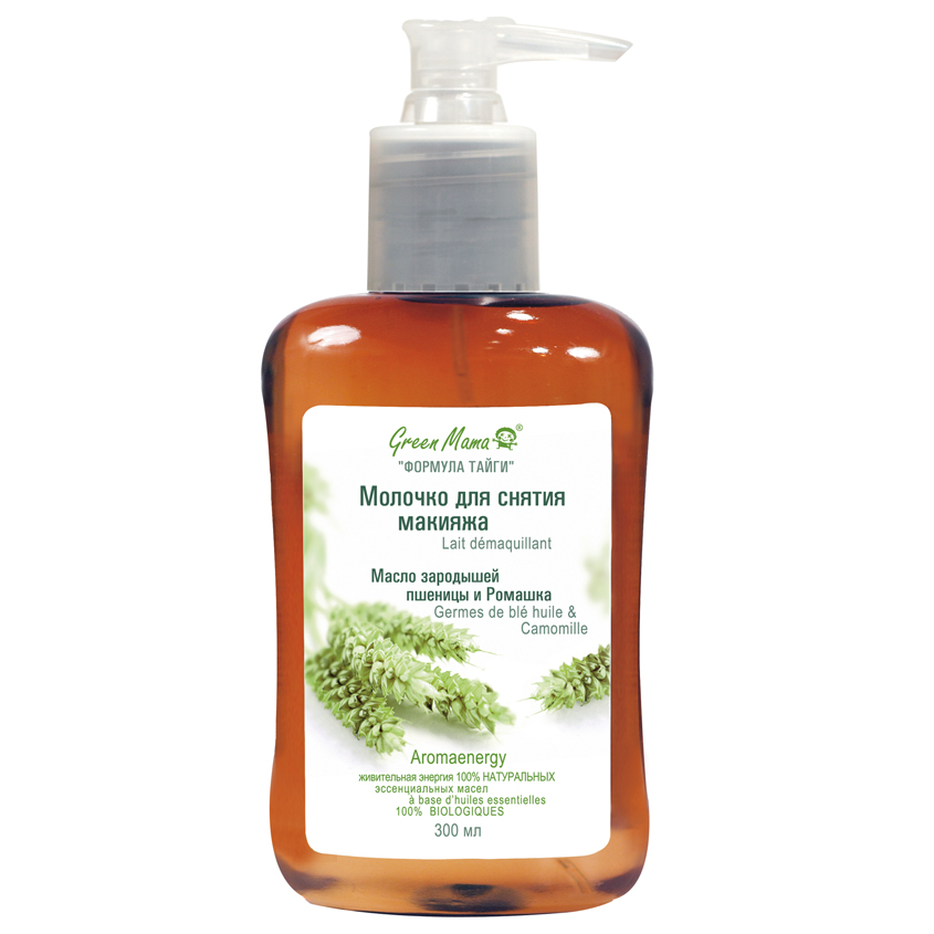

GREEN MAMA Молочко для снятия макияжа "Масло зародышей пшеницы и Ромашка"