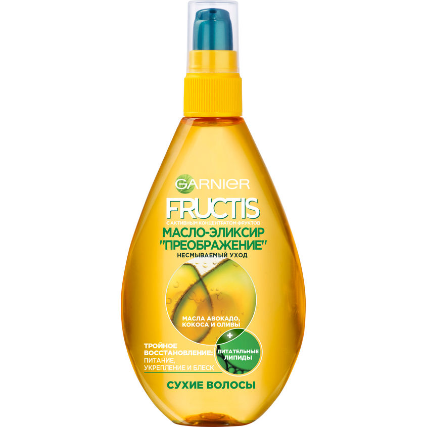 Несмываемый уход GARNIER Fructis Масло-эликсир для волос "Фруктис ...