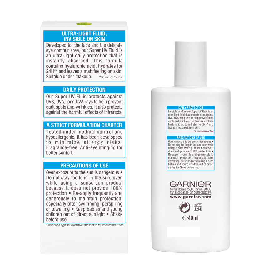 Гарньер витамин с солнцезащитный флюид. Флюид гарньер. Garnier Sunscreen 50 состав.