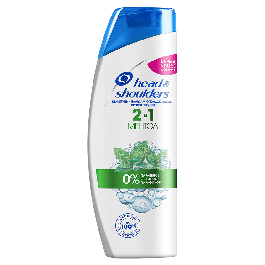 

HEAD & SHOULDERS Шампунь и бальзам-ополаскиватель против перхоти 2в1 Ментол