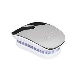 

IKOO Щетка для волос POCKET METALLIC Устричный металлик, белые зубчики 1 шт.