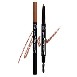 J. CAT BEAUTY Карандаш для бровей PERFECT BROW DUO 101 Jet Black 0,25 г