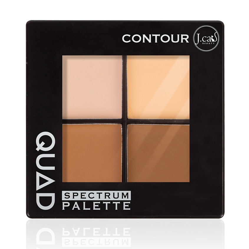 

J. CAT BEAUTY Палетка контуринг для лица QUAD