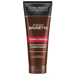 JOHN FRIEDA Кондиционер для усиления насыщенности оттенка темных волос Brilliant Brunette VISIBLY DEEPER 250 мл