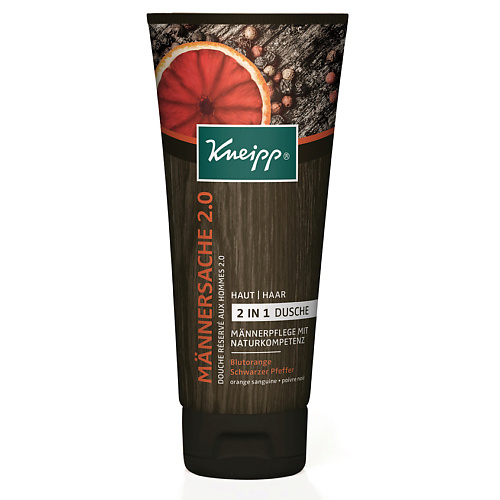 KNEIPP Шампунь/Гель для душа Мужская история 2.0. с экстрактом красного апельсина и черного перца  - Купить