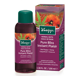 KNEIPP Масло для ванн Чистое блаженство с красным маком и коноплей 100 мл