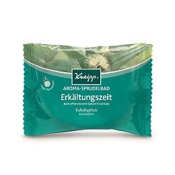 KNEIPP Бомбочка (таблетка) солевая ароматическая для жемчужной ванны с эвкалиптом при холодной погоде 80 г