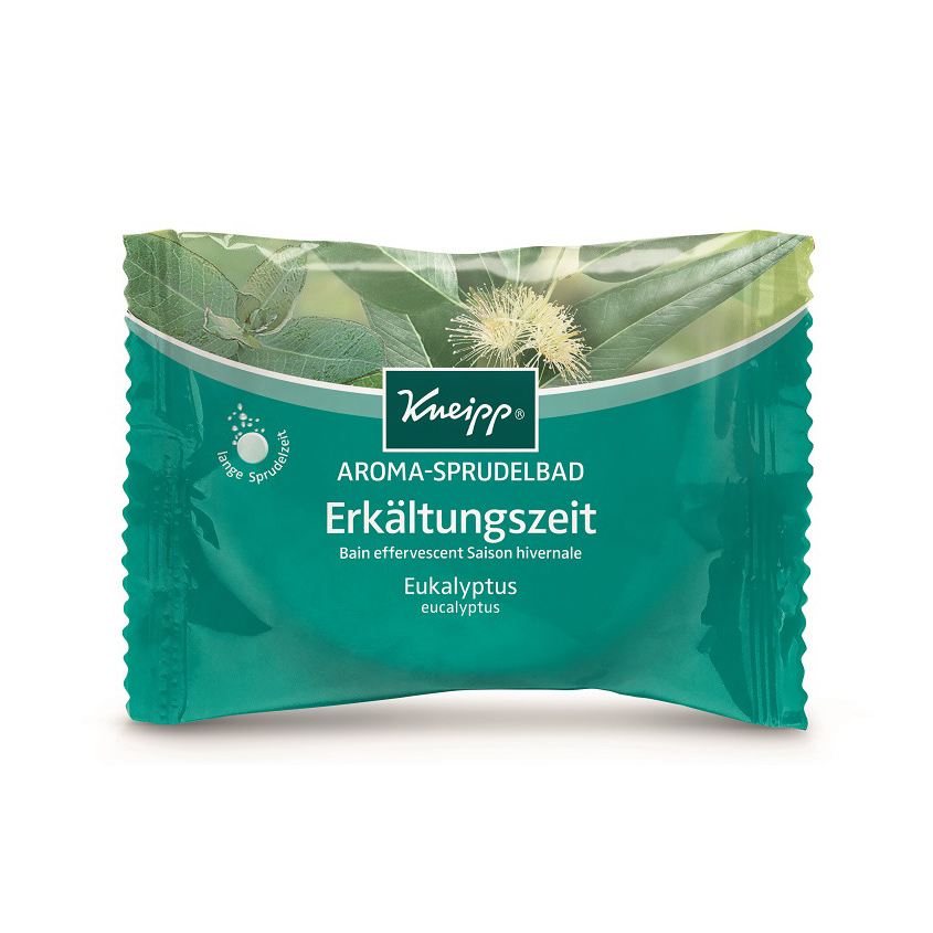 

KNEIPP Бомбочка (таблетка) солевая ароматическая для жемчужной ванны с эвкалиптом при холодной погоде