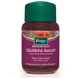 KNEIPP Кристаллы для ванн Удача с маслами красного мака и конопли 500 г