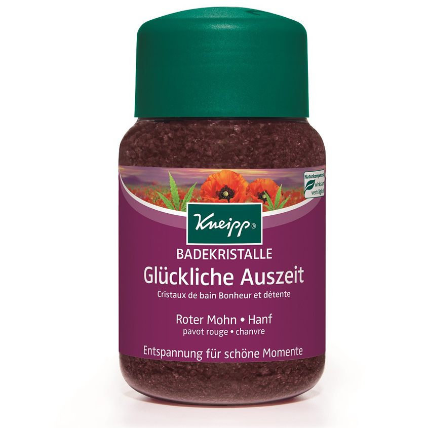 

KNEIPP Кристаллы для ванн Удача с маслами красного мака и конопли