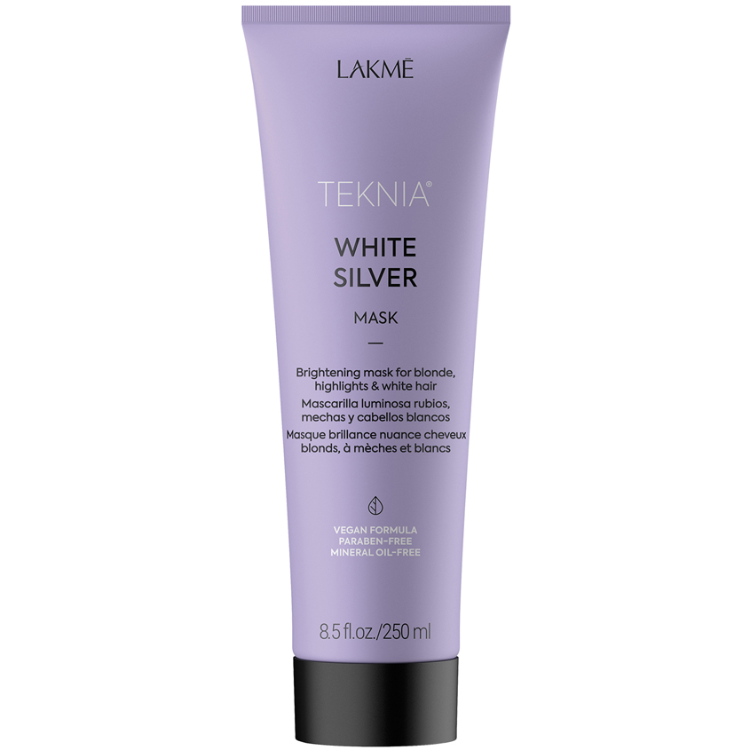 

LAKME Маска для нейтрализации желтого оттенка волос тонирующая WHITE SILVER