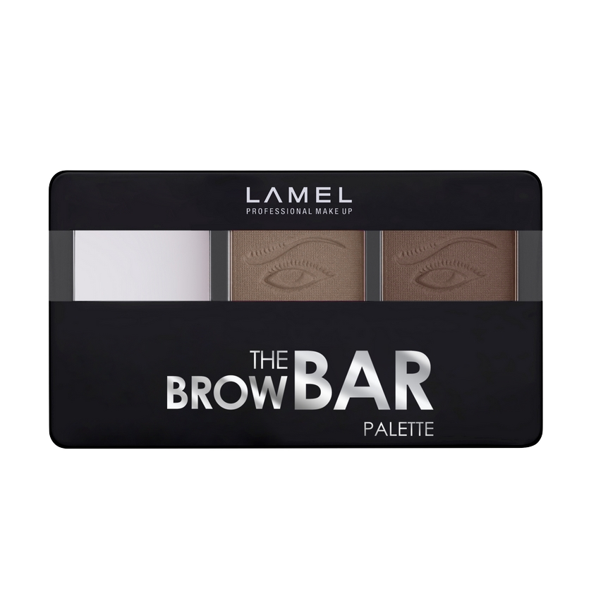 LAMEL PROFESSIONAL Набор для бровей (тени и воск) The Brow Bar Palette