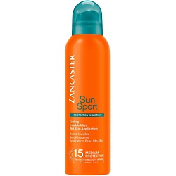 LANCASTER Солнцезащитный спрей с возможным нанесением на влажную кожу SPF15 SUN SPORT COOLING INVISIBLE MIST WET SKIN APPLICATION 200 мл