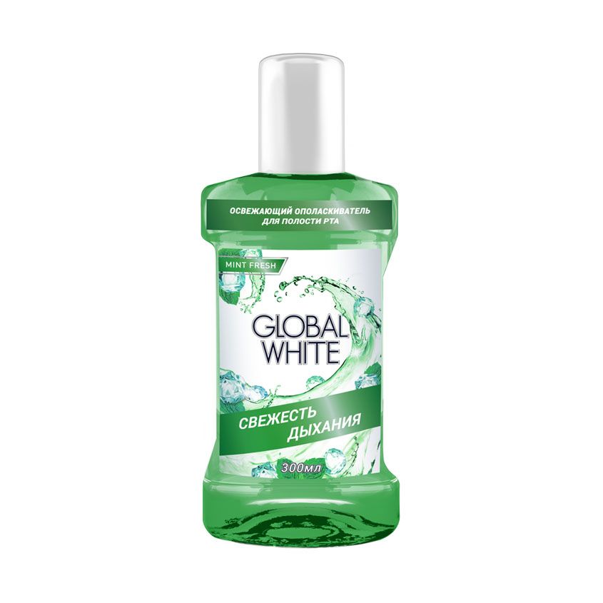 GLOBAL WHITE Ополаскиватель для полости рта «Свежесть дыхания»