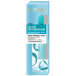 LOREAL PARIS LOREAL Аква-флюид для лица для нормальной и склонной к сухости кожи Гений Увлажнения 70 мл