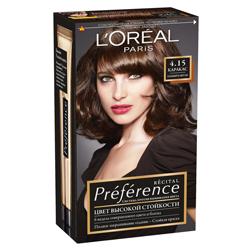 L`OREAL Краска для волос Preference 4.15 Темный каштан