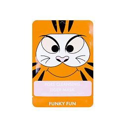 ЛЭТУАЛЬ Очищающая поры маска для лица "Тигр" Funky Fun 1 шт. ЛЭтуаль Selection