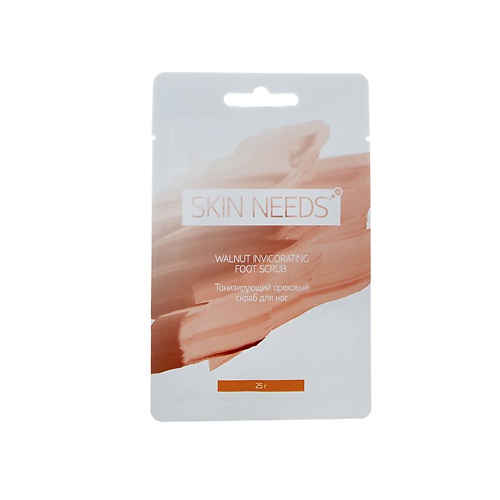 

ЛЭТУАЛЬ Тонизирующий ореховый скраб для ног SKIN NEEDS PLUS