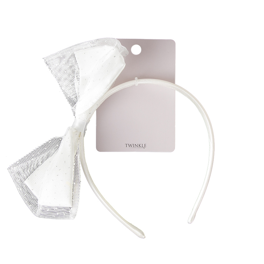 

TWINKLE Ободок для волос TWINKLE BACK TO SCHOOL, white-silver bow
