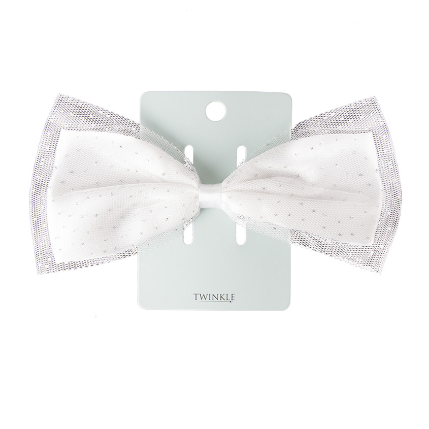 

TWINKLE Заколка для волос TWINKLE BACK TO SCHOOL, white-silver bow