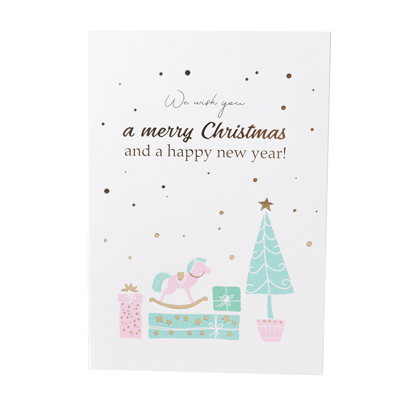 

Л'Этуаль Открытка «We wish you a merry Christmas»