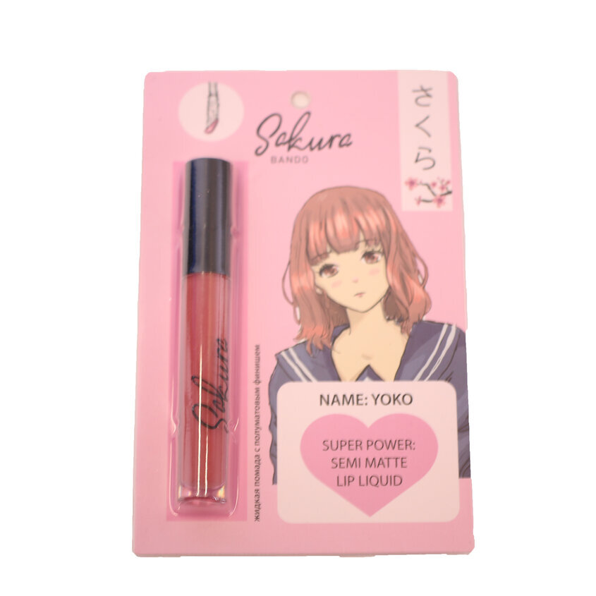

SAKURA BANDO Жидкая помада с полуматовым финишем SEMI MATTE LIP LIQUID