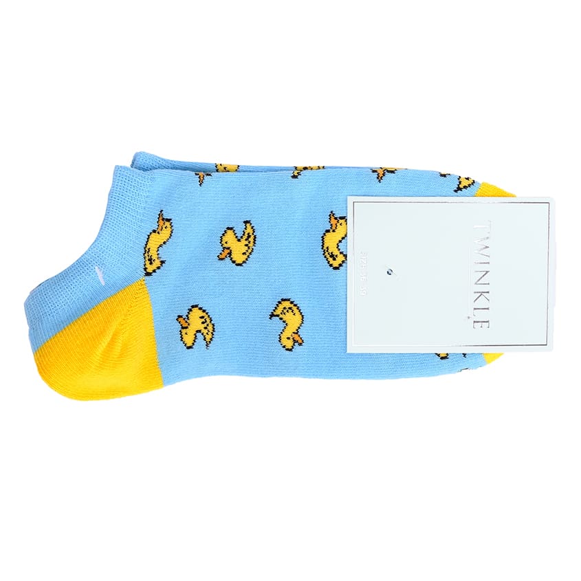 

TWINKLE Носки женские, модель: DUCKS, цвет: голубой