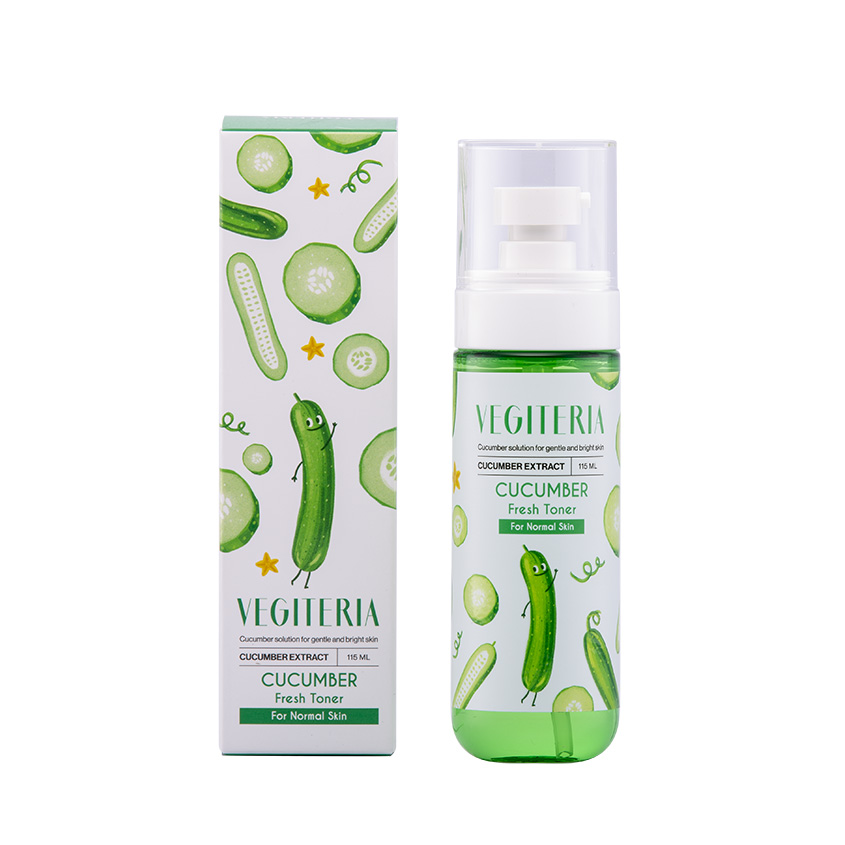

VEGITERIA Освежающий тоник для лица для нормальной и комбинированной кожи CUCUMBER