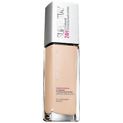 MAYBELLINE Суперстойкий тональный крем для лица Super Stay 24H № 10, Матово-бежевый, 30 мл тональный крем