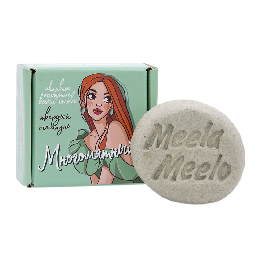 

MEELA MEELO Твердый шампунь "Многомятный"