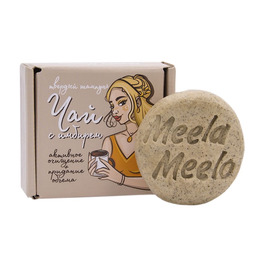 

MEELA MEELO Твердый шампунь "Чай с имбирем"