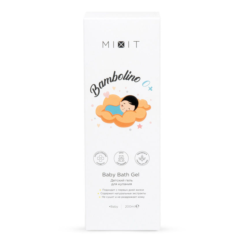 

MIXIT Детский гель для купания Bambolino 0+ Baby Bath Gel